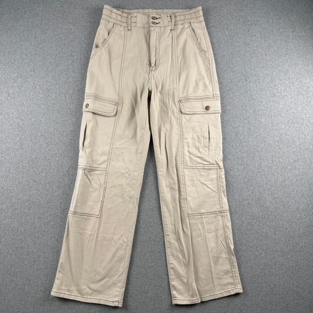 Lilac Sunset Cargo Pants Womens 13/14 2L2061S9 Beige Wide Leg